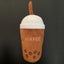 Dog Plush Toy Dog Beverage Coffee Series Plush Filled Coffee Cup Pet Toys Squeak Puppy Toys Fleece Squeak Toys
