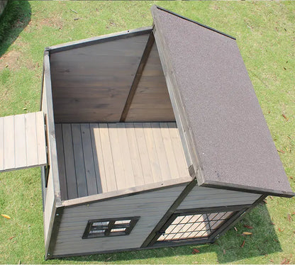 Small puppy house outdoor water rot kennel kennel kennel rural large medium and small outdoor villa