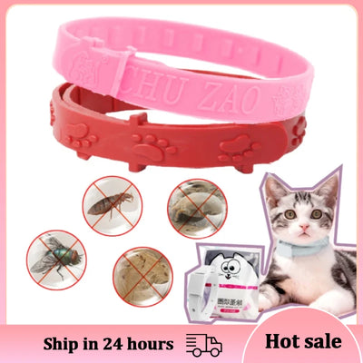 Cat Collar Anti Flea Ticks Cat Necklace Adjustable Cats Lead Flea Collars for Cats Goods for Cats Pet Supplies Cat Accessories