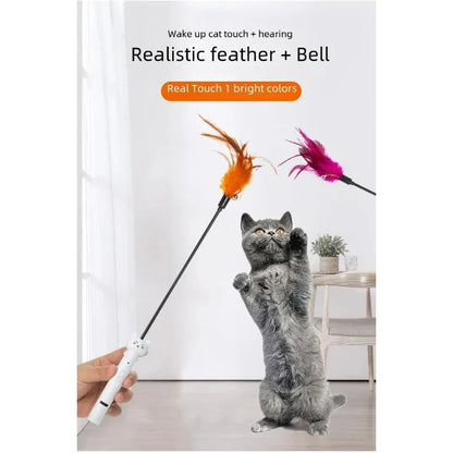 USB Charging Laser Cat Teasing Stick Infrared Laser Light Pattern Projection Cat Toy Pet Supplies Cat Teasing Pen  cat toys