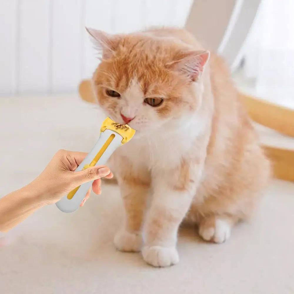 Cat Wet Food Spoon Lickable Cat Treats Dispenser Spoon Wet Treat Cat Feeder Spoon Feeding & Watering Supplies For Cats