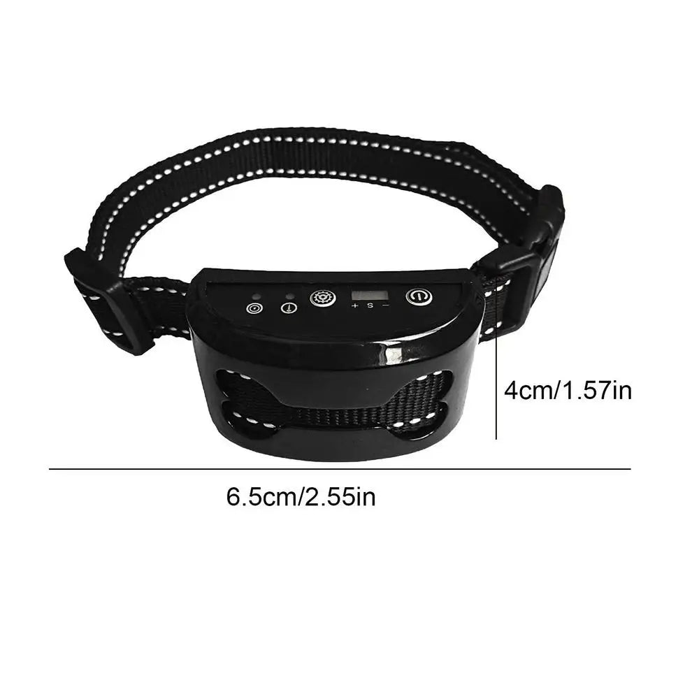 Waterproof IPX4 Auto Anti Barking Collar Vibration Electric Shock Sound Vests Anti Humane Bark Collar Rechargeable ShockSafe Toy