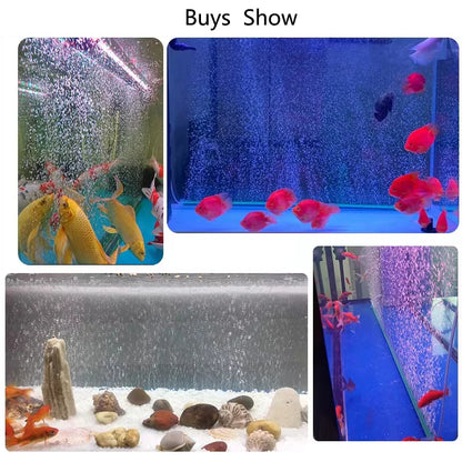 10/15/20/25/30cm Aquarium Air Pump Sand Stone Bubble Wall Tube Fish Tank Oxygen Pump Fresh Air Stones Bubble Bar Aerator Pump