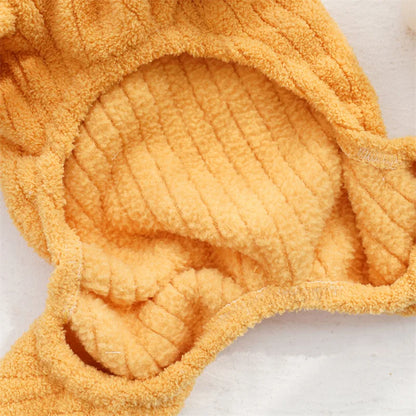 Winter Dog Jumpsuit Solid Pet Clothes for Small Medium Dogs Thermal Fleece Dog Pajamas Onesie Sleepingwear Puppy Overalls