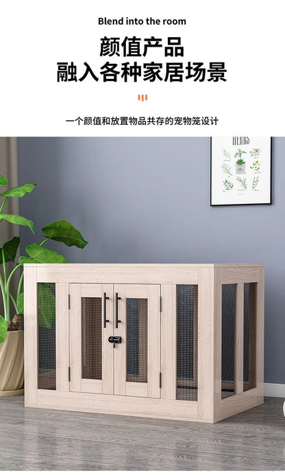 Yut four seasons universal wooden kennel cat litter pet litter indoor wild kennel large, medium and small dog kennel cat house