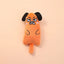 Cartoon cat and dog shaped toys, bite-resistant puppy plush dolls, cat self-entertainment teeth grinding and cleaning interactiv