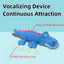 Cool Crocodile Dog Toys Durable Dog Chew Toy Dog Squeak Toy with Fun Crinkle Paper Plush Pet Toys Suitable for Small Medium Dogs