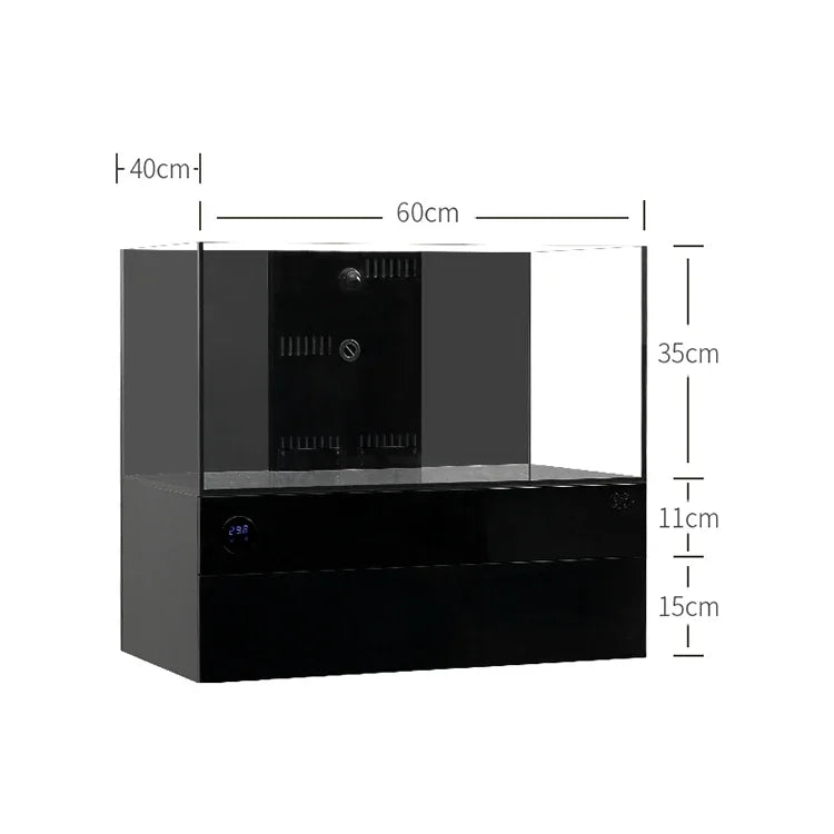 Multiple filtration tabletop glass fish tank artificial aquarium multifunctional desktop fish tank without base cabinets