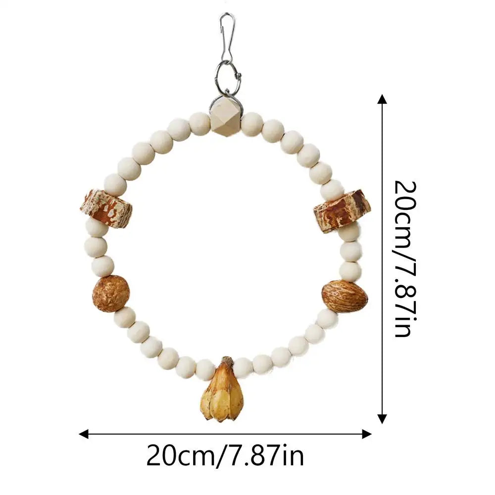 Bird Cage Hammock Swing Toy Woven Cage Hammock Parrot Swing Toy Teeth Care Bird Climbing Hammock Playing For Parrots Parakeets