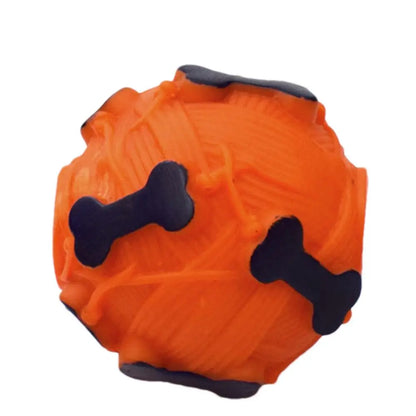 Treat Dispenser Toys For Dogs Interactive Puppy Squeaky Treat Dispenser Ball Dog Teeth-Grinding Toy Puppy Puzzle Slow Feeder