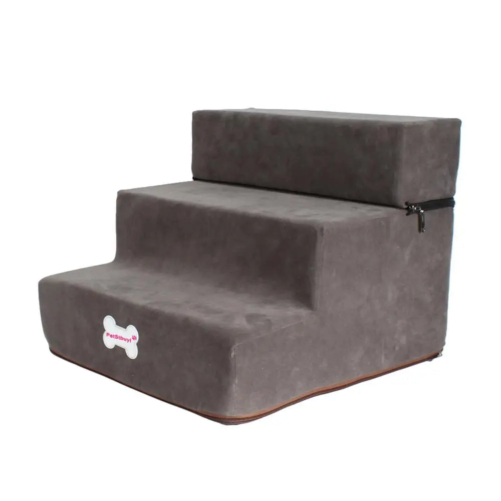 Pet Stairs 3 Steps Stairs for Small Dog Cat Pet Anti-slip Removable Dogs Bed Stairs Extra Wide Non-Slip Steps Pet Supplies