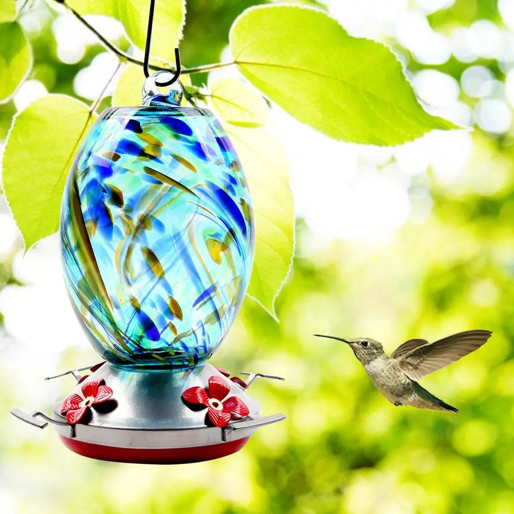 Hummingbird Water Feeder Backyard Bird Feeder For Tree With 4 Feeder Ports Garden Bird Feeder Hummingbird Feeder Wild Bird