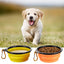 Collapsible Dog Bowls Portable Travel Dog Bowls Expandable for Cat Dog Water Bowl Food Feeding Dish Silicone Pet Bowl 350/1000ml