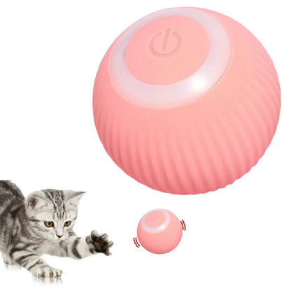USB Charging Pet Toys Pet Ball Intelligent Avoidance Auto Moving Cat Ball Toy Automatic Rolling Robotic Cat  Kitten Moving Toy