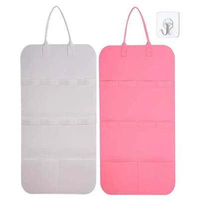 Cat Toy Organizer Wall Organizer Storage Bag Pet Toy Container Cat Teaser Wand Holder Space Saving Wall Storage Felt Bag Indoor