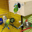 Parakeet Nest Box Wood Parrot Breeding Nest Cage House Nesting Boxes For Birds With Perch Stand Bird Cage Mating Box