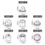 Funny Animal Sets Enamel Pins Cartoon Anime Figure Ghost Spooky Cute Cat Bird Brooches Backpack Lapel Badge Punk Jewelry Gifts