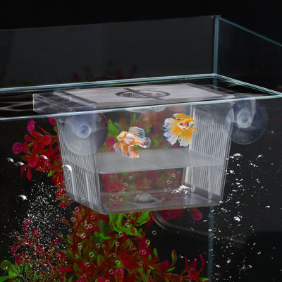 UXCELL Aquarium Fish Breeder Tanks Fish Breeder Box Hatching Incubator Tank Transparent Isolation Box Hatchery Accessory