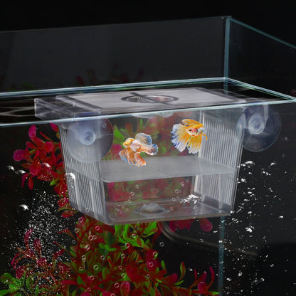 UXCELL Aquarium Fish Breeder Tanks Fish Breeder Box Hatching Incubator Tank Transparent Isolation Box Hatchery Accessory