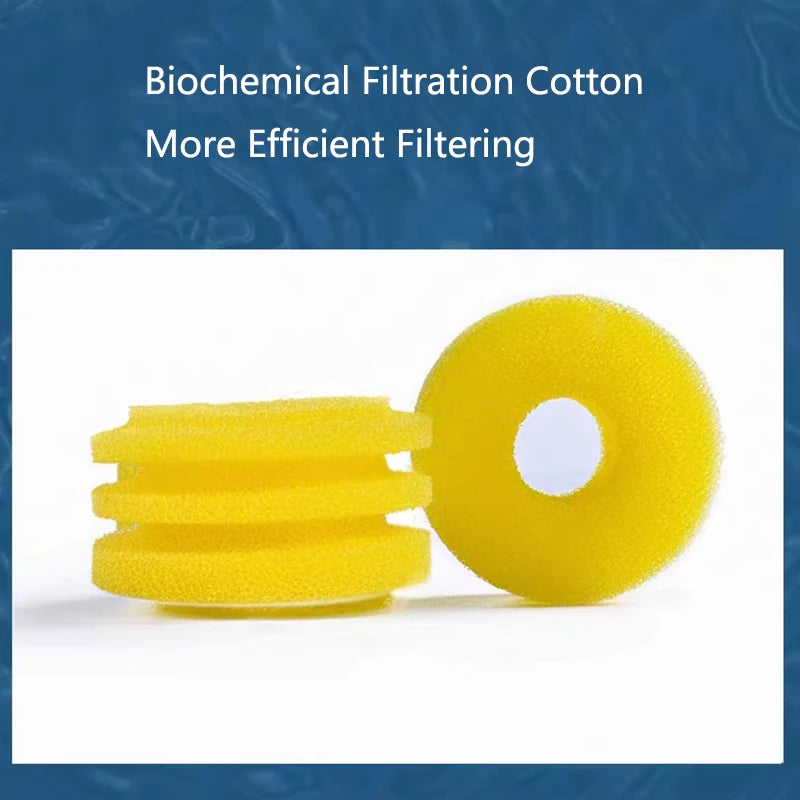 Aquarium Fish Poop Stool Toilet Manure Suction Filter Collector Fish Tank Biochemical Sponges With Media Balls Oxygen Increasing