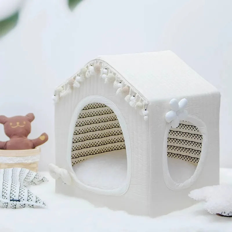 Petman Small Dog Pet Tent Maltese Internet celebrity Winter Warm Closed Kennel Villa Removable