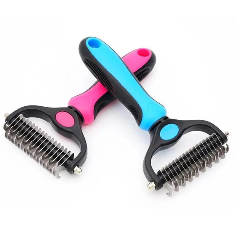 Pet Deseeding Brush Dog Cat Hair Remover Comb Puppy Cat Shedding Supplies Tools Long Hair Short Hair Pet Grooming Care Brush