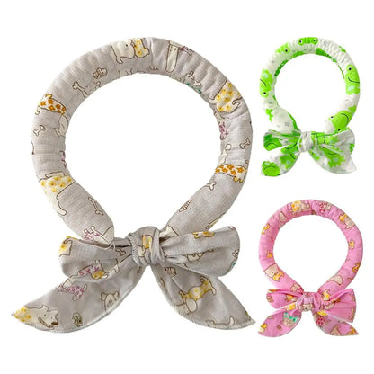 Pet Cooling Collar Bow Tie Dogs Cats Instant Cooling Neck Waring Reusable Instant Cooling Bandanas Dog Cooling Neck Wraps