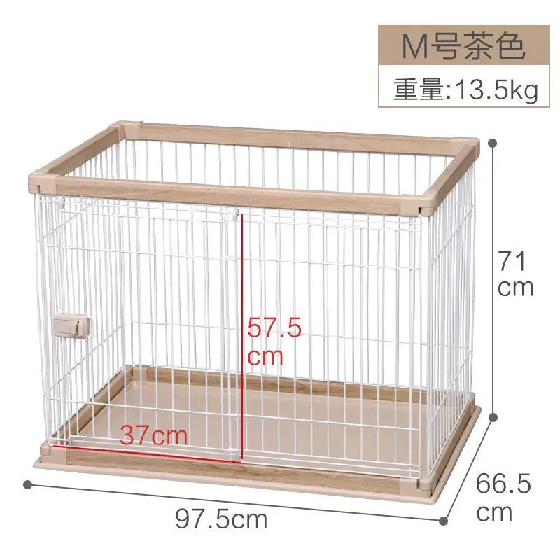 Dog Cage Alice Dog Cage Medium and Small Dog Shiba Inu Bulldog Pet Kennel Fence Indoor Fence