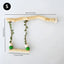 Wood Parrot Stand Pole Double Layer Swing Toy for Bird Tiger Skin Claw Grinding Beak Grinding Stand Pole Bird Cage Accessories