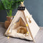NK0 Internet celebrity ins pet tent teddy kennel corgi dog bed cat litter four seasons medium and small dog semi-closed removabl