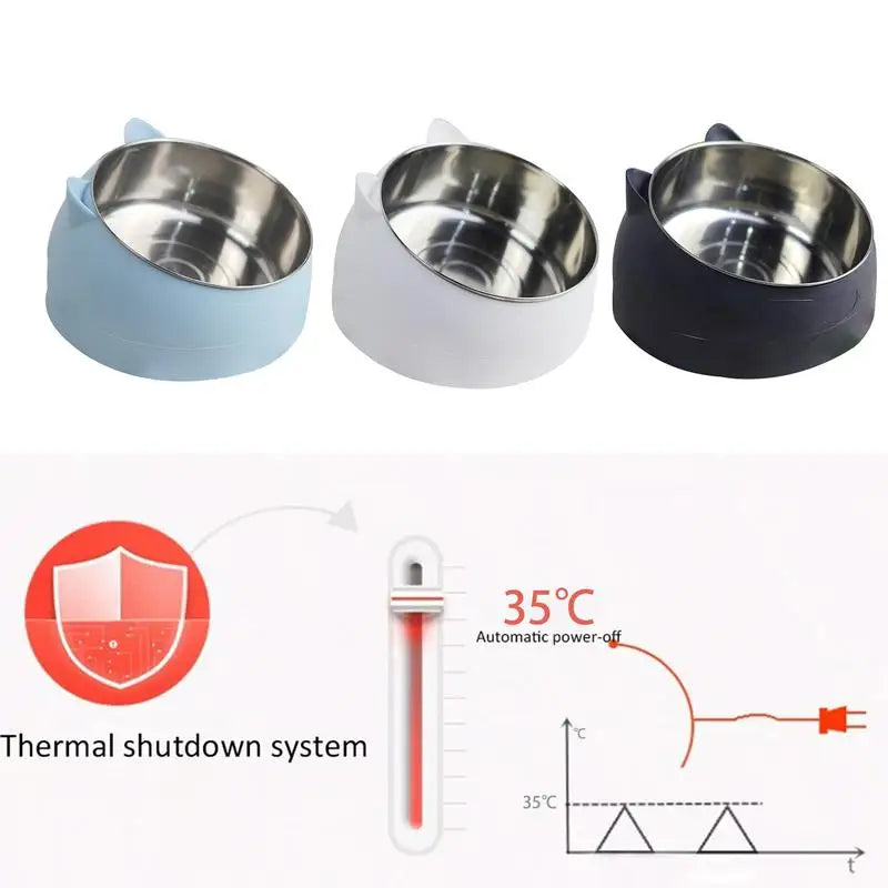Automatic Pet Heating Bowl Heating Drinking Water Heating Insulation Dog Winter Bowl Pet Food Containers Heating Bowl