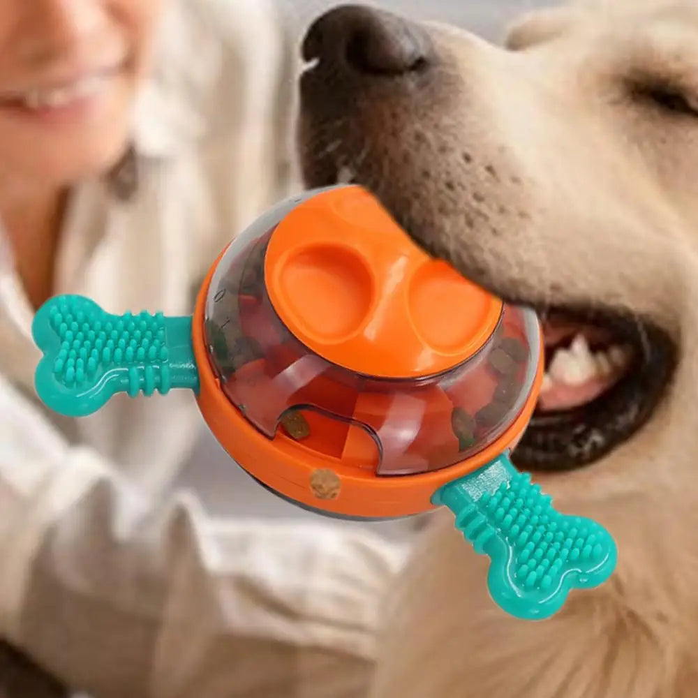 Dog Treat Dispenser Ball Toy Pet Ball Dispenser Funny Leaking Food Cat Interactive Toy Dogs Puppies Food Dispenser Slow Feeder