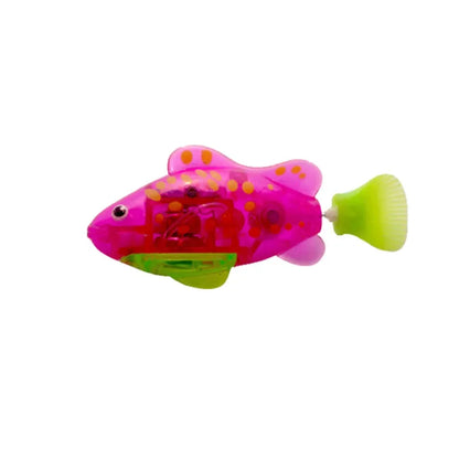 Pet Cat Toy LED Interactive Swimming Robot Fish Toy for Cat Glowing Electric Fish Toy to Stimulate Pet's Hunter Instincts