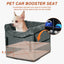 UXCELL Fashion Dog Car Seat for Dog Portable Dog Car Travel Bed for Pet Gray Casual Solid Outdoor Oxford Cloth Mats