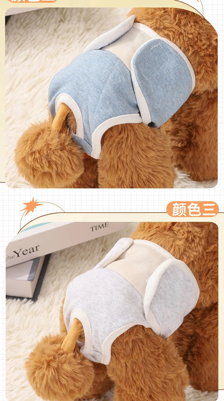 Reusable Female Dogs Diaper Pants Sanitary Female Dog Pants Diapers For Dogs Menstruation Pet Cat Physiological Shorts Girl