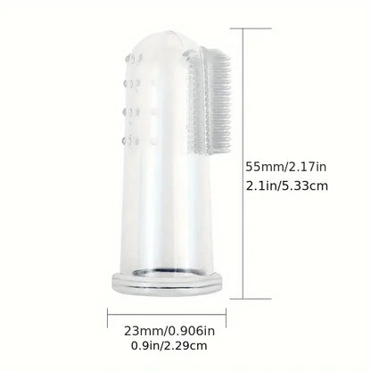 Super Soft Pet Finger Toothbrush Teddy Dog Brush Bad Breath Tartar Teeth Care Tool Dog Cat Cleaning Silicagel Pet Supplies