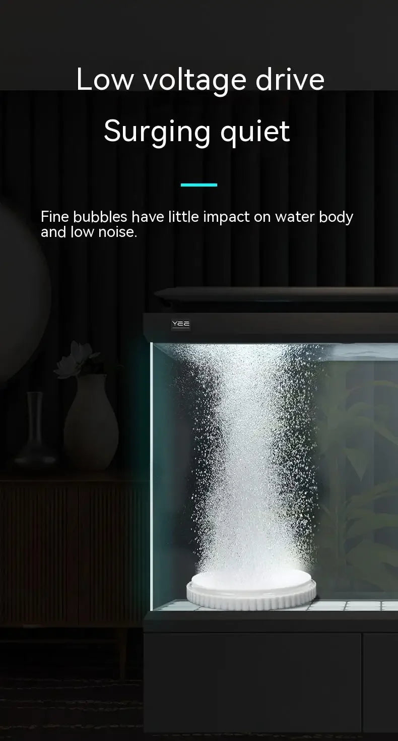 Aquarium Nano Bubble Tray Durable Non- Toxic Reusable Air Stone for Fish Tank Bubble Diffuser Oxygen Pump Accessories acuario