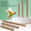 Natural Hemp rope Weaving Pet Bird Stand Parrot Raw Wood Fork Tree Branch Stand Rack Birds Hamster Branch Perches Chew Bite Toys