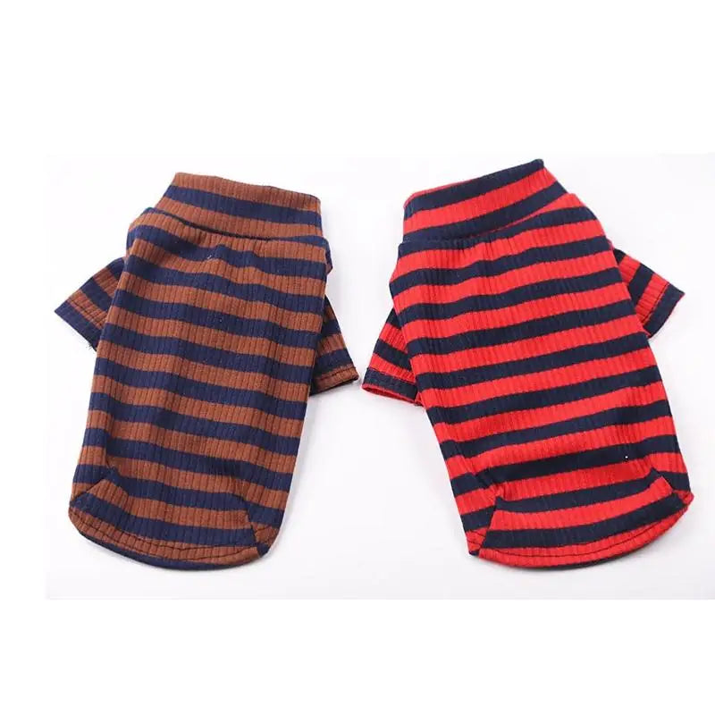 Dog Spring, Autumn, and Winter Bottom Sweater with Elastic Cotton for Comfortable Small and Medium sized Pet Cat and Dog Sweater