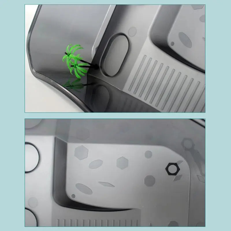 Aquarium for Tank Breeding Box with Basking Platform Habitat Tortoise Feeding Box for Turtle Vivari