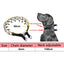 Dog Collar for Anti-Pull Training Quick-Release Metal Buckle Adjustable Stainless Steel Collar for Dogs Pet Prong Choke Collar