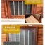 Large new solid wood kennel outdoor waterproof dog house with mat and cold-proof pet dog cage carbonized golden retriever woo