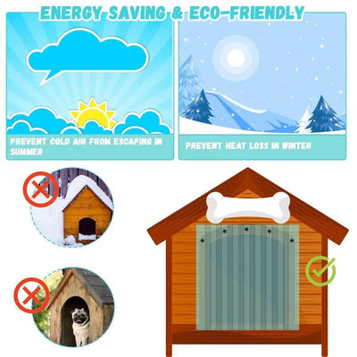 Dog Door Flap Replacement Door Strips Doggie Door Flaps Eco-Friendly Cat House Strip Dog House Door Flap Transparent Strip