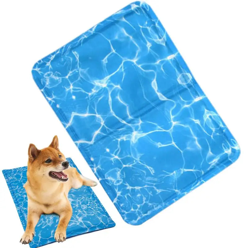 Cooling Dog Bed Pet Blanket Mat Pad Breathable Pad Blanket Puppy Kitten Summer Cool Playing Mat For Small Medium Pets Cats