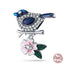 Fit Pandora 925 Original Bracelet 925 Silver Plate Flower Bird Series Charms Beads For Women Fashion DIY Jewelry Gifts Making