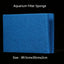 Blue Aquarium Filter Biochemical Cotton Sponge for Aquarium Fish Tank Bio Cotton Foam Skimmer 89x30x2cm High Quality