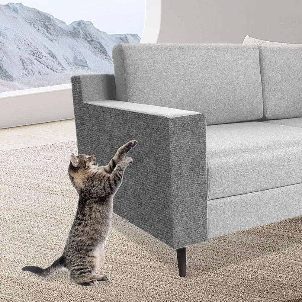 Cat Scratching Mat Self-Adhesive Trimmable Carpet Cat Pet Scratcher for Anti-scratching Sofa Furniture Protection Cat Accessorie
