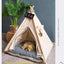 NK0 Internet celebrity ins pet tent teddy kennel corgi dog bed cat litter four seasons medium and small dog semi-closed removabl