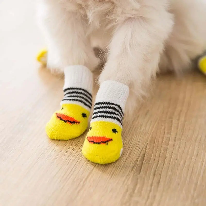 Dog Grip Socks Anti-Slip Dog Socks Strong Grips Traction Control For Indoor On Hardwood Floor Wear Suitable For Small Medium And