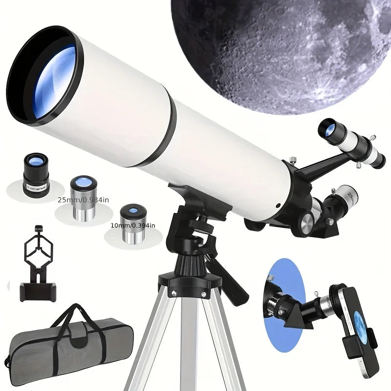 BORWOLF 80600 Professional Astronomical Telescope 180X Monocular 80MM Large-Aperture for Stargazing Bird Watching Moon Nebula